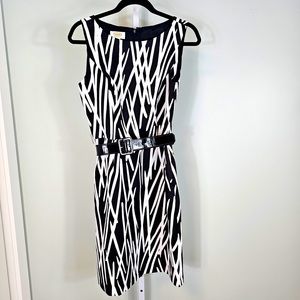 Talbots black and white dress.